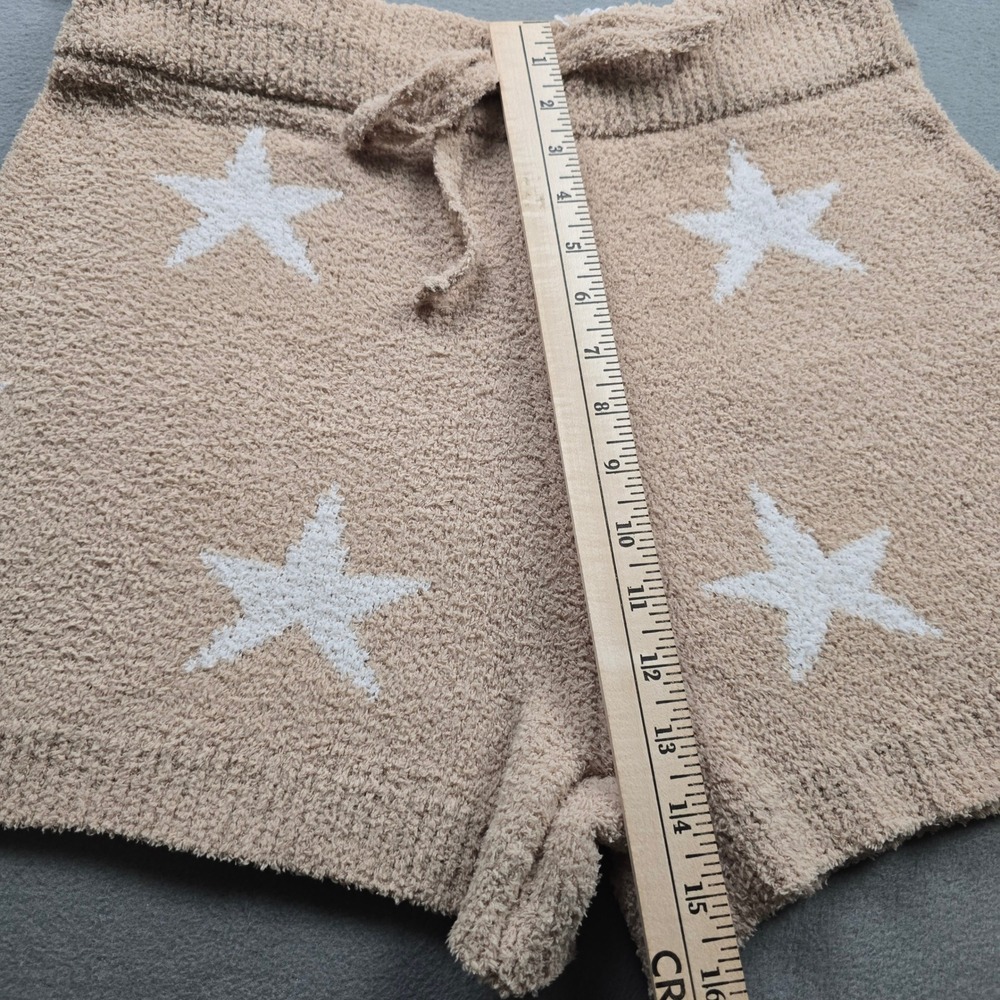 Blue B. Womens Star Print Fuzzy Knit 2 Piece Lounge Set Tan Cream Large 13000SET - Picture 3 of 11